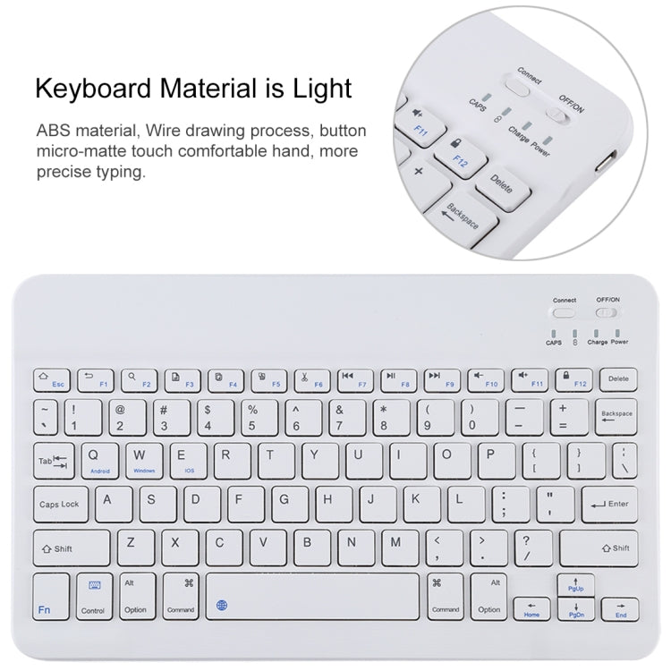 TG11B Detachable Bluetooth White Keyboard + Microfiber Leather Tablet Case for iPad Pro 11 inch (2020), with Pen Slot & Holder (Black) - For iPad Pro by PMC TechLife | Online Shopping South Africa | PMC TechLife