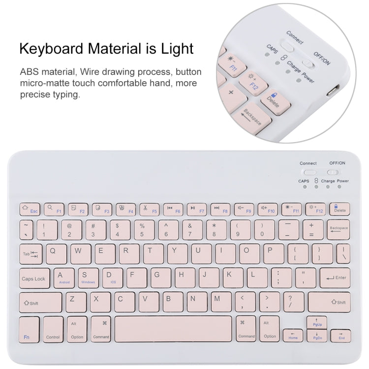 TG11B Detachable Bluetooth Pink Keyboard + Microfiber Leather Tablet Case for iPad Pro 11 inch (2020), with Pen Slot & Holder (Orange) - For iPad Pro by PMC TechLife | Online Shopping South Africa | PMC TechLife