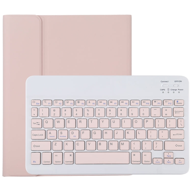 TG11B Detachable Bluetooth Pink Keyboard + Microfiber Leather Tablet Case for iPad Pro 11 inch (2020), with Pen Slot & Holder (Pink) - For iPad Pro by PMC TechLife | Online Shopping South Africa | PMC TechLife
