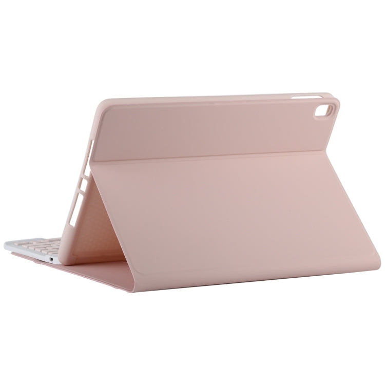 TG11B Detachable Bluetooth Pink Keyboard + Microfiber Leather Tablet Case for iPad Pro 11 inch (2020), with Pen Slot & Holder (Pink) - For iPad Pro by PMC TechLife | Online Shopping South Africa | PMC TechLife