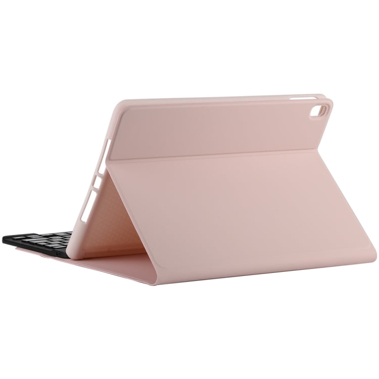 TG11B Detachable Bluetooth Black Keyboard + Microfiber Leather Tablet Case for iPad Pro 11 inch (2020), with Pen Slot & Holder (Pink) - For iPad Pro by PMC TechLife | Online Shopping South Africa | PMC TechLife