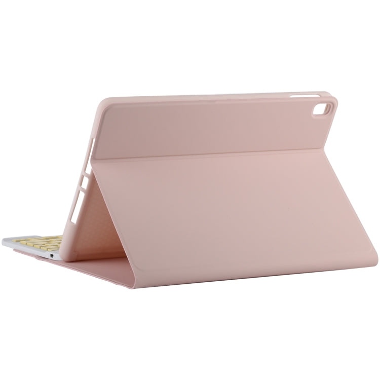 TG11B Detachable Bluetooth Yellow Keyboard + Microfiber Leather Tablet Case for iPad Pro 11 inch (2020), with Pen Slot & Holder (Pink) - free shipping - PMC TechLife - Order now!