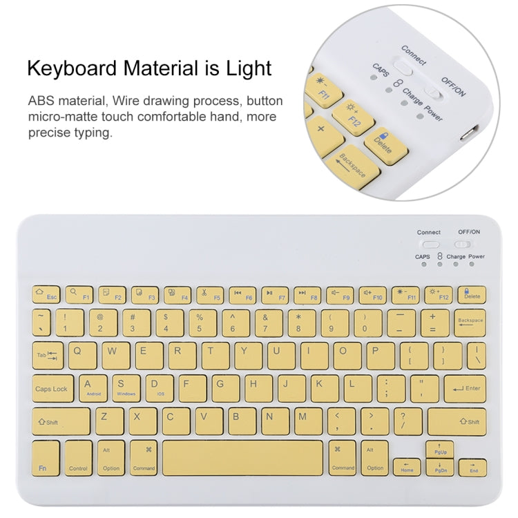TG11B Detachable Bluetooth Yellow Keyboard + Microfiber Leather Tablet Case for iPad Pro 11 inch (2020), with Pen Slot & Holder (Green) - free shipping - PMC TechLife - Order now!