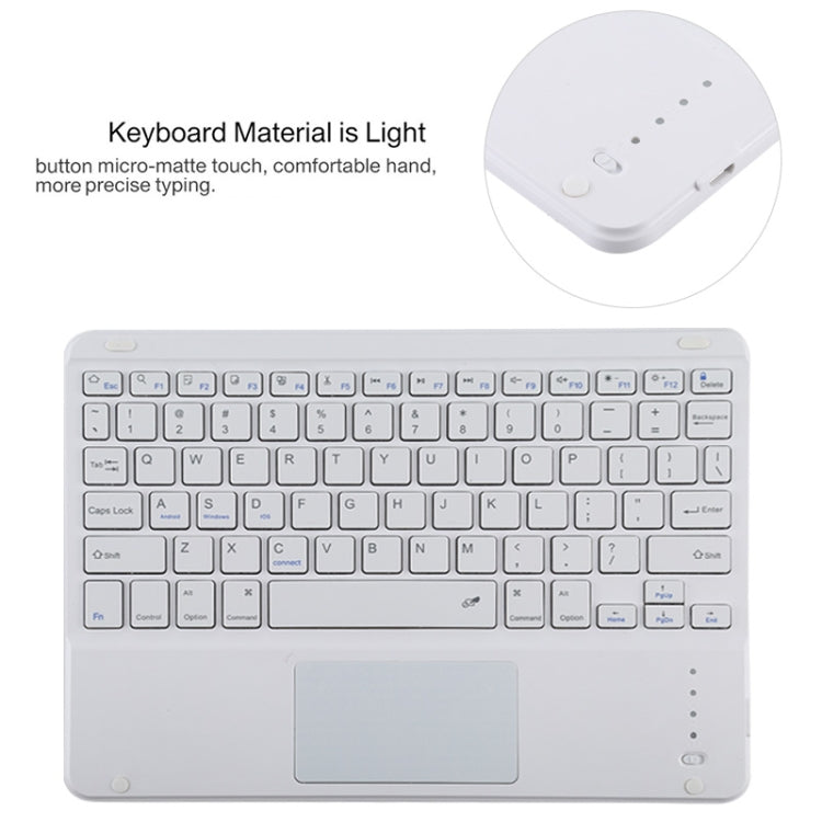 TG11BC Detachable Bluetooth White Keyboard Microfiber Leather Tablet Case for iPad Pro 11 inch (2020), with Touchpad & Pen Slot & Holder (Pink) - For iPad Pro by PMC TechLife | Online Shopping South Africa | PMC TechLife