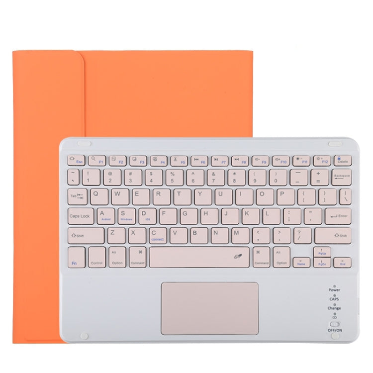 TG11BC Detachable Bluetooth Pink Keyboard Microfiber Leather Tablet Case for iPad Pro 11 inch (2020), with Touchpad & Pen Slot & Holder (Orange) - For iPad Pro by PMC TechLife | Online Shopping South Africa | PMC TechLife