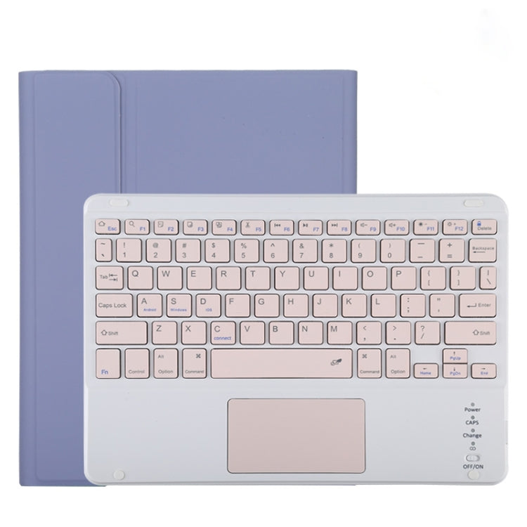TG11BC Detachable Bluetooth Pink Keyboard Microfiber Leather Tablet Case for iPad Pro 11 inch (2020), with Touchpad & Pen Slot & Holder (Purple) - For iPad Pro by PMC TechLife | Online Shopping South Africa | PMC TechLife