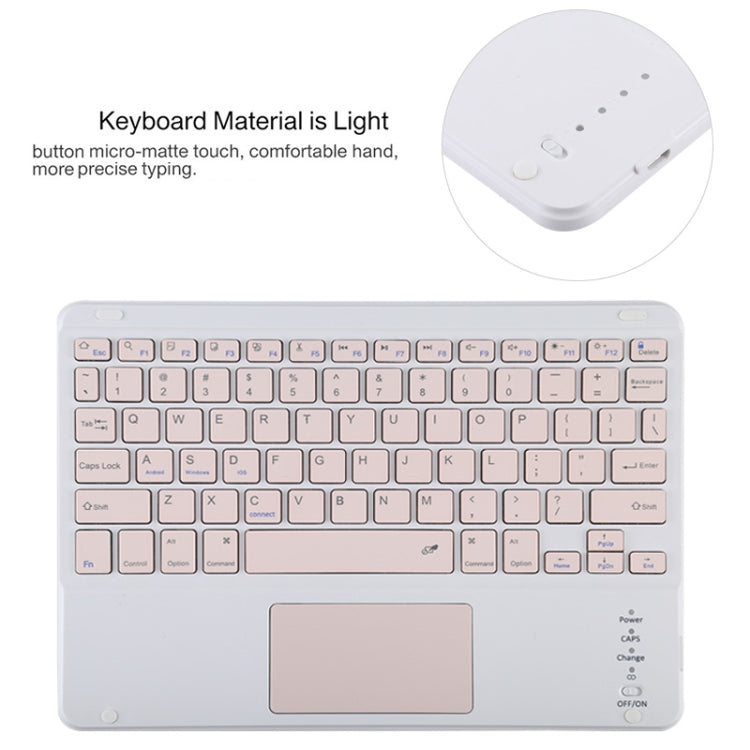 TG11BC Detachable Bluetooth Pink Keyboard Microfiber Leather Tablet Case for iPad Pro 11 inch (2020), with Touchpad & Pen Slot & Holder (Purple) - For iPad Pro by PMC TechLife | Online Shopping South Africa | PMC TechLife