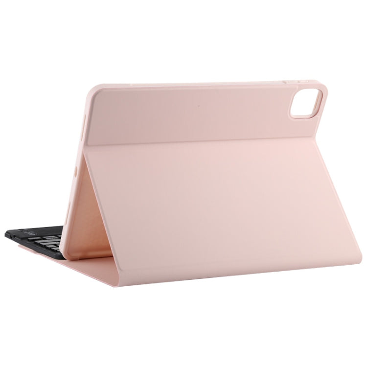 TG11BC Detachable Bluetooth Black Keyboard Microfiber Leather Tablet Case for iPad Pro 11 inch (2020), with Touchpad & Pen Slot & Holder (Pink) - For iPad Pro by PMC TechLife | Online Shopping South Africa | PMC TechLife