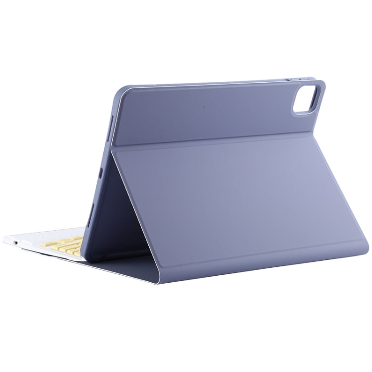 TG11BC Detachable Bluetooth Yellow Keyboard Microfiber Leather Tablet Case for iPad Pro 11 inch (2020), with Touchpad & Pen Slot & Holder (Purple) - For iPad Pro by PMC TechLife | Online Shopping South Africa | PMC TechLife