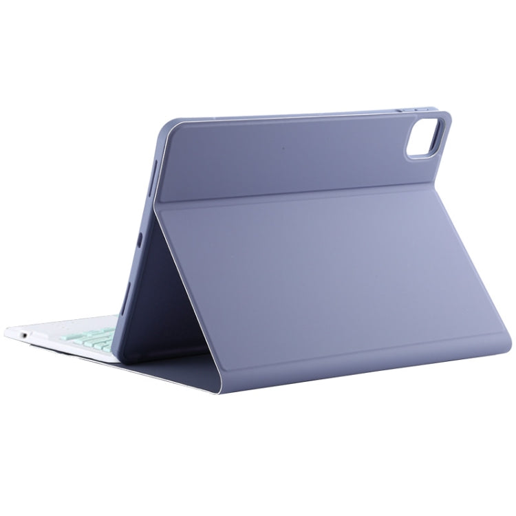 TG11BC Detachable Bluetooth Green Keyboard Microfiber Leather Tablet Case for iPad Pro 11 inch (2020), with Touchpad & Pen Slot & Holder (Purple) - For iPad Pro by PMC TechLife | Online Shopping South Africa | PMC TechLife