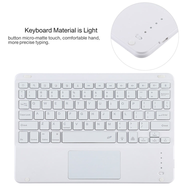 TG11BCS Detachable Bluetooth White Keyboard Microfiber Leather Tablet Case for iPad Pro 11 inch (2020), with Backlight & Touchpad & Pen Slot & Holder (Black) - free shipping - PMC TechLife - Order now!