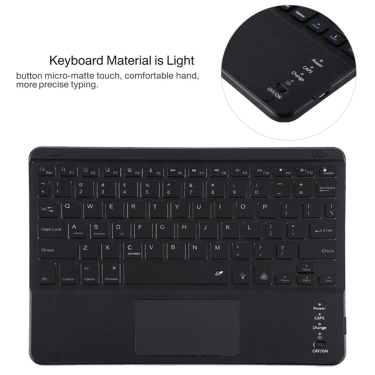 TG11BCS Detachable Bluetooth Black Keyboard Microfiber Leather Tablet Case for iPad Pro 11 inch (2020), with Backlight & Touchpad & Pen Slot & Holder (Purple) - For iPad Pro by PMC TechLife | Online Shopping South Africa | PMC TechLife