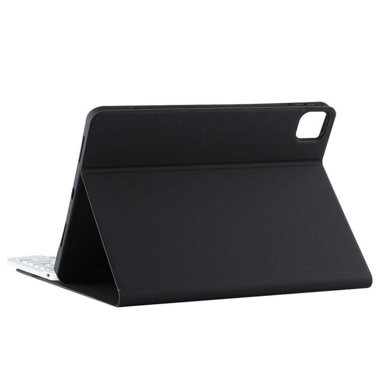 TG11BS Detachable Bluetooth White Keyboard Microfiber Leather Tablet Case for iPad Pro 11 inch (2020), with Backlight & Pen Slot & Holder (Black) - For iPad Pro by PMC TechLife | Online Shopping South Africa | PMC TechLife