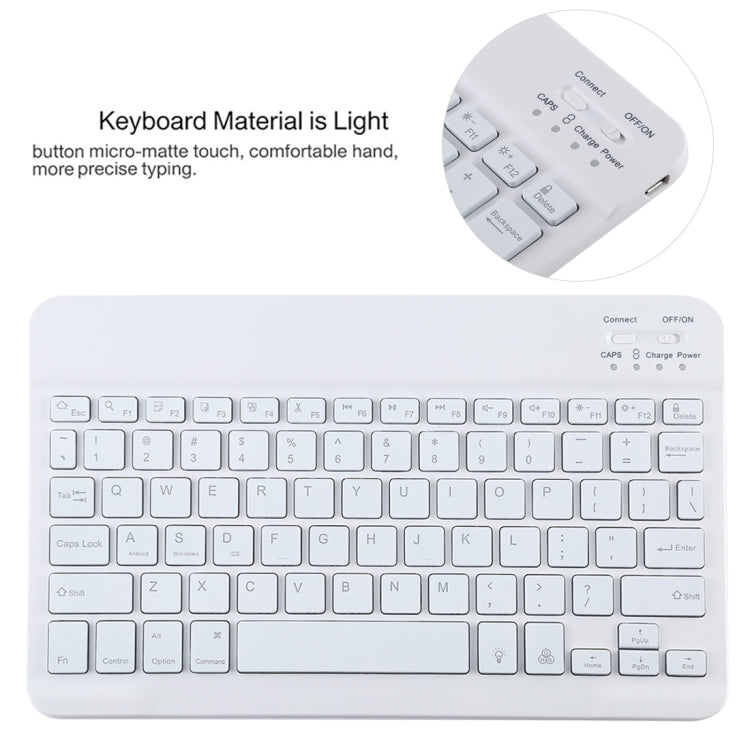 TG11BS Detachable Bluetooth White Keyboard Microfiber Leather Tablet Case for iPad Pro 11 inch (2020), with Backlight & Pen Slot & Holder (Black) - For iPad Pro by PMC TechLife | Online Shopping South Africa | PMC TechLife