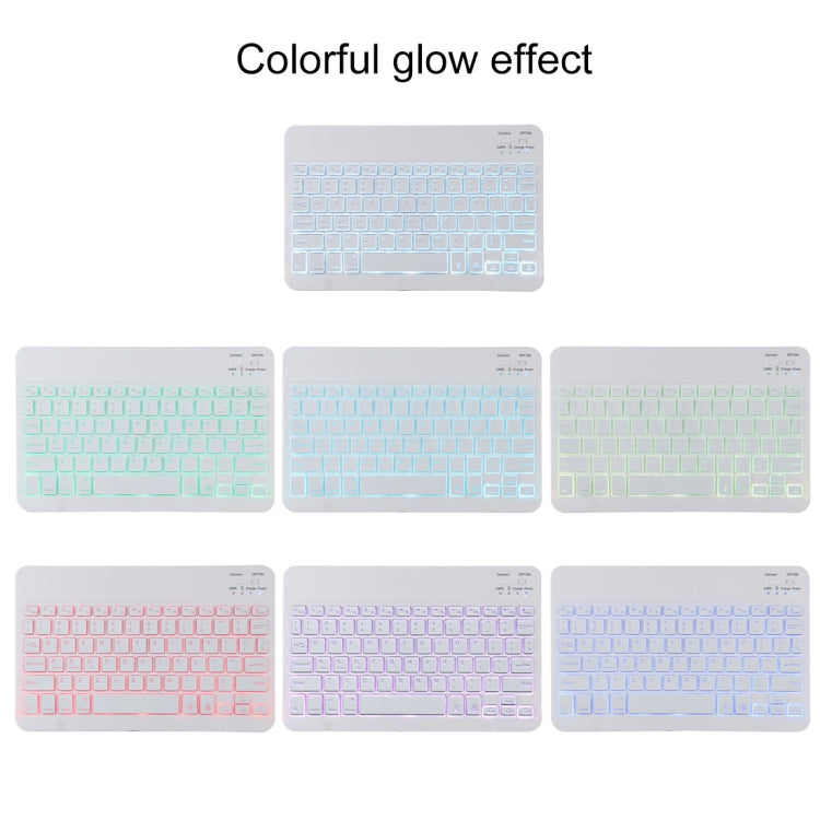 TG11BS Detachable Bluetooth White Keyboard Microfiber Leather Tablet Case for iPad Pro 11 inch (2020), with Backlight & Pen Slot & Holder (Green) - For iPad Pro by PMC TechLife | Online Shopping South Africa | PMC TechLife | Buy Now Pay Later Mobicred