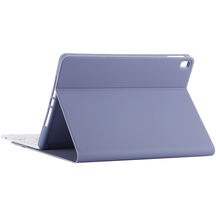 TG-102BC Detachable Bluetooth Pink Keyboard + Microfiber Leather Tablet Case for iPad 10.2 inch / iPad Air (2019), with Touch Pad & Pen Slot & Holder(Purple) - For iPad Air by PMC TechLife | Online Shopping South Africa | PMC TechLife
