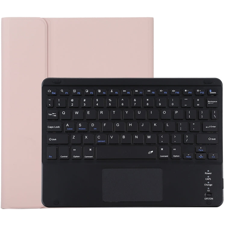 TG-102BC Detachable Bluetooth Black Keyboard + Microfiber Leather Tablet Case for iPad 10.2 inch / iPad Air (2019), with Touch Pad & Pen Slot & Holder(Pink) - For iPad Air by PMC TechLife | Online Shopping South Africa | PMC TechLife