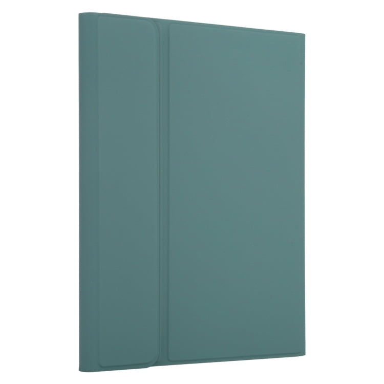 TG97BC Detachable Bluetooth Black Keyboard + Microfiber Leather Tablet Case for iPad 9.7 inch, with Touch Pad & Pen Slot & Holder(Dark Green) - Universal by PMC TechLife | Online Shopping South Africa | PMC TechLife