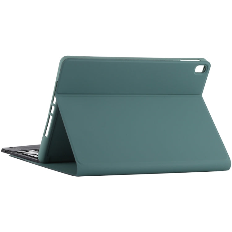 TG97BC Detachable Bluetooth Black Keyboard + Microfiber Leather Tablet Case for iPad 9.7 inch, with Touch Pad & Pen Slot & Holder(Dark Green) - Universal by PMC TechLife | Online Shopping South Africa | PMC TechLife