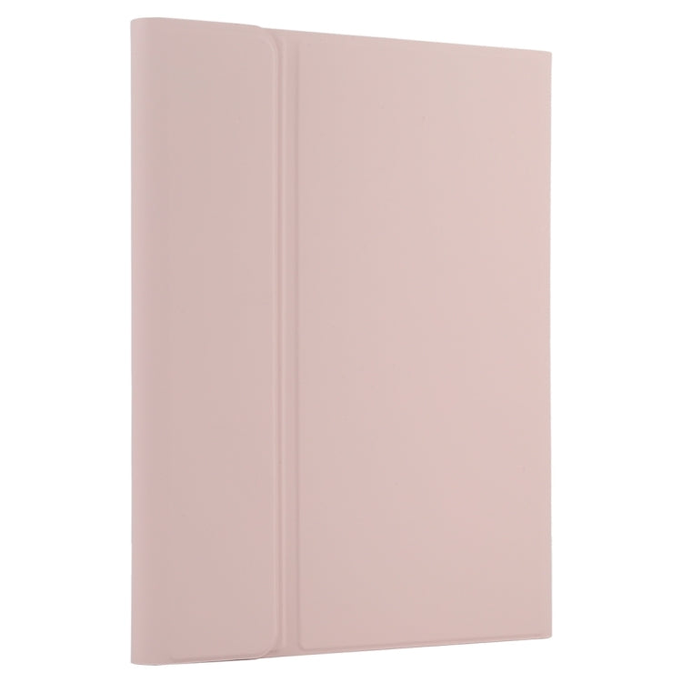 TG109BC Detachable Bluetooth Black Keyboard + Microfiber Leather Tablet Case for iPad Air 2020, with Touch Pad & Pen Slot & Holder (Pink) - For iPad Air by PMC TechLife | Online Shopping South Africa | PMC TechLife