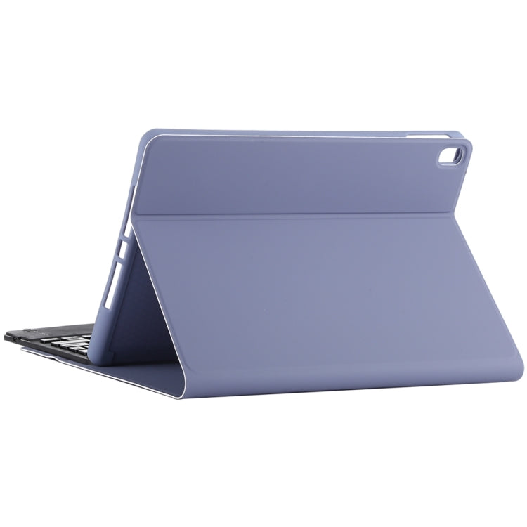 TG109BC Detachable Bluetooth Black Keyboard + Microfiber Leather Tablet Case for iPad Air 2020, with Touch Pad & Pen Slot & Holder (Purple) - For iPad Air by PMC TechLife | Online Shopping South Africa | PMC TechLife