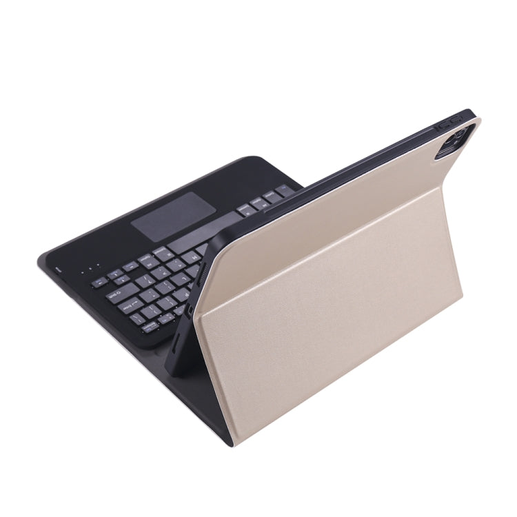 A11B-A 2020 Ultra-thin ABS Detachable Bluetooth Keyboard Tablet Case for iPad Pro 11 inch (2020), with Touchpad & Pen Slot & Holder (Gold) - For iPad Pro by PMC TechLife | Online Shopping South Africa | PMC TechLife