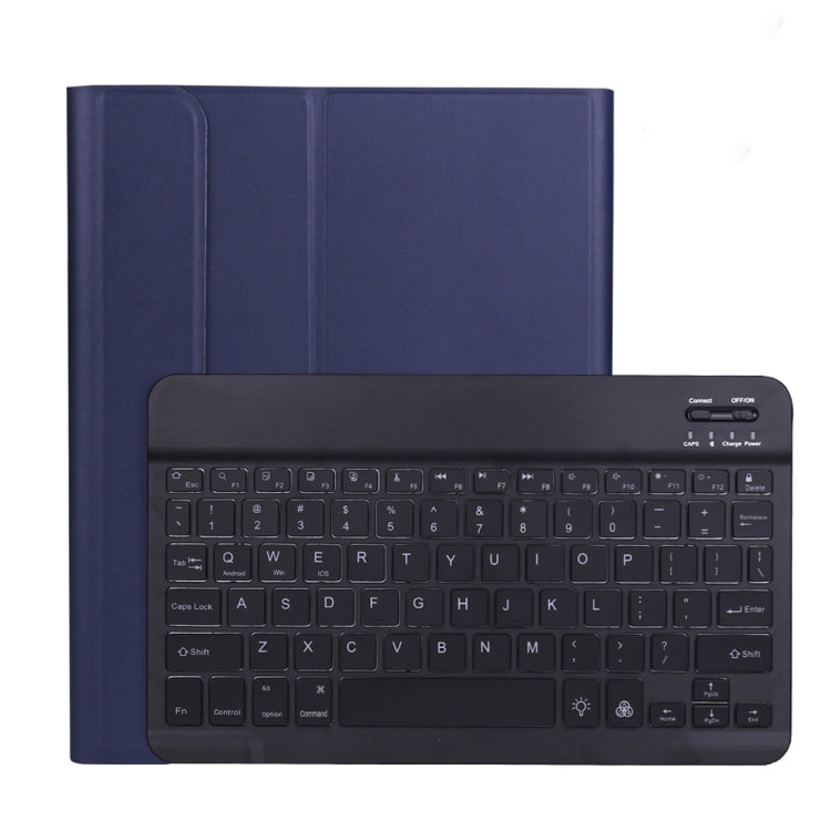 A11BS 2020 Ultra-thin ABS Detachable Bluetooth Keyboard Tablet Case for iPad Pro 11 2022 / 2021 / Air4 / Air5, with Backlight & Pen Slot & Holder (Dark Blue) - For iPad Pro by PMC TechLife | Online Shopping South Africa | PMC TechLife | Buy Now Pay Later Mobicred