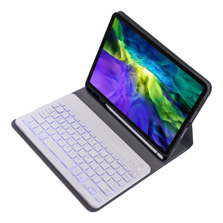 A11BS 2020 Ultra-thin ABS Detachable Bluetooth Keyboard Tablet Case for iPad Pro 11 2022 / 2021 / Air4 / Air5, with Backlight & Pen Slot & Holder (Gold) - For iPad Pro by PMC TechLife | Online Shopping South Africa | PMC TechLife | Buy Now Pay Later Mobicred