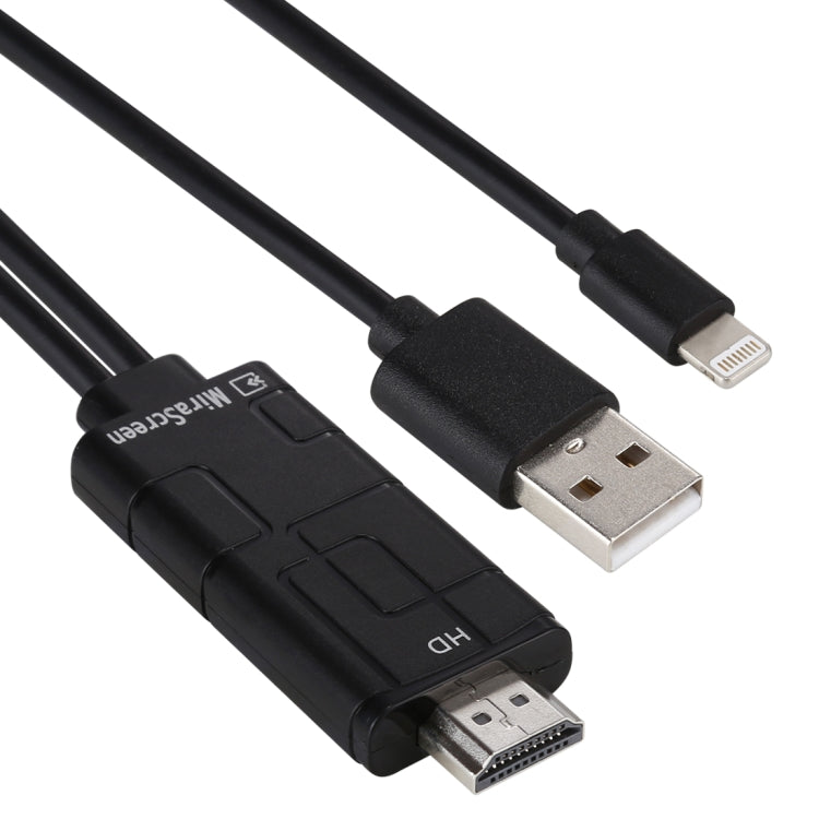 MiraScreen LD10 8 Pin to HDMI USB Smart Converter 1080P HDTV Digital AV Cable, Length: about 1.8m - Video & Audio Cable by PMC Jewellery | Online Shopping South Africa | PMC Jewellery | Buy Now Pay Later Mobicred