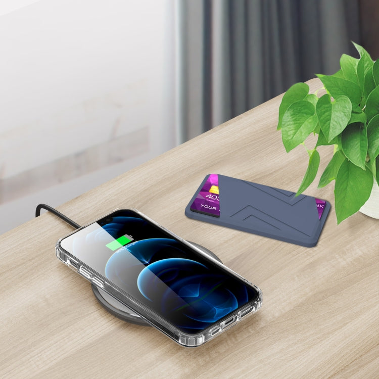 For iPhone 13 Series / iPhone 12 Series Silicone Wallet Pouch Card Case Magsafing Card Holder(Black) - free shipping - PMC TechLife - Order now!
