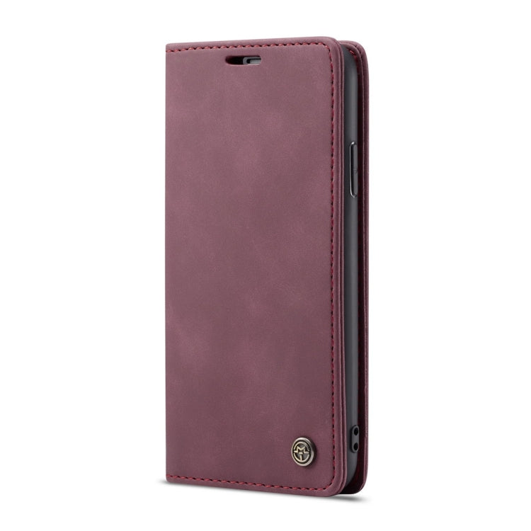 For iPhone XS Max CaseMe-013 Multifunctional Retro Frosted Horizontal Flip Leather Case with Card Slot & Holder & Wallet(Wine Red) - More iPhone Cases by CaseMe | Online Shopping South Africa | PMC Jewellery | Buy Now Pay Later Mobicred