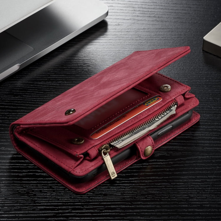 For iPhone XS Max CaseMe Detachable Multifunctional Horizontal Flip Leather Case with Card Slot & Holder & Zipper Wallet & Photo Frame (Red) - More iPhone Cases by CaseMe | Online Shopping South Africa | PMC Jewellery | Buy Now Pay Later Mobicred