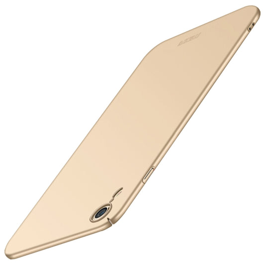 For iPhone XR MOFI Frosted PC Ultra-thin Full Coverage Protective Case (Gold) - More iPhone Cases by MOFI | Online Shopping South Africa | PMC Jewellery