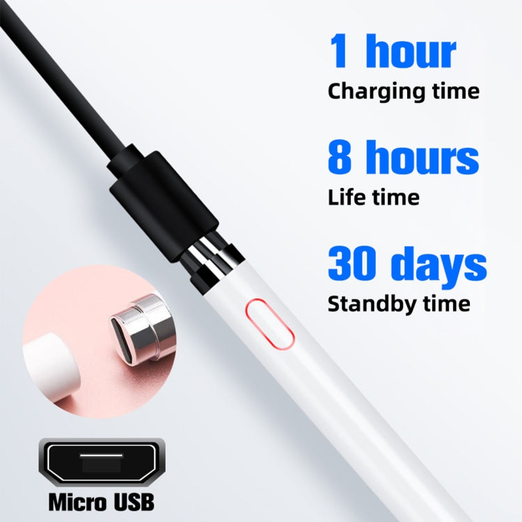 Active Capacitive Stylus for iPod touch / iPad mini & Air & Pro / iPhone(Silver) - Stylus Pen by PMC Jewellery | Online Shopping South Africa | PMC Jewellery | Buy Now Pay Later Mobicred