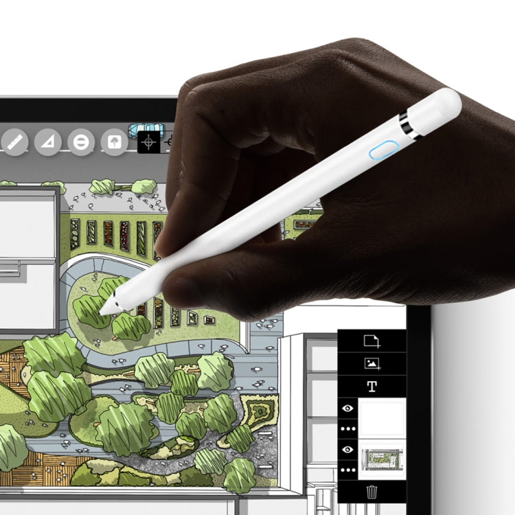Active Capacitive Stylus for iPod touch / iPad mini & Air & Pro / iPhone(Silver) - Stylus Pen by PMC Jewellery | Online Shopping South Africa | PMC Jewellery | Buy Now Pay Later Mobicred
