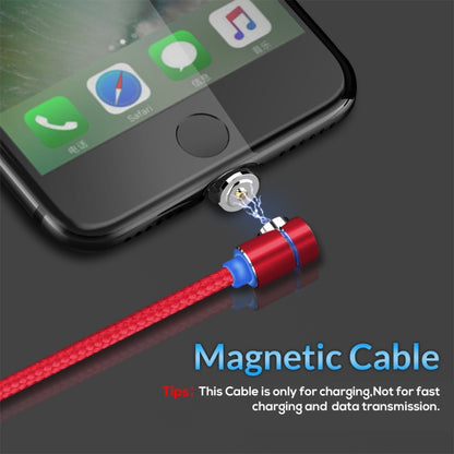 TOPK AM30 1m 2.4A Max USB to 8 Pin 90 Degree Elbow Magnetic Charging Cable with LED Indicator(Red) - Charging Cable & Head by TOPK | Online Shopping South Africa | PMC Jewellery | Buy Now Pay Later Mobicred