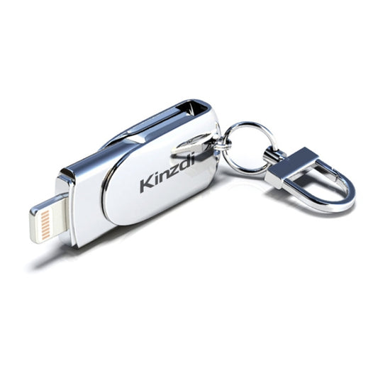 Kinzdi 512GB USB 2.0 + 8 Pin Interface Metal Twister Flash U Disk (Silver) - USB Flash Drives by Kinzdi | Online Shopping South Africa | PMC Jewellery | Buy Now Pay Later Mobicred