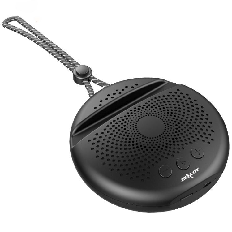 ZEALOT S24 Portable Stereo Bluetooth Speaker with Lanyard & Mobile Card Slot Holder, Supports Hands-free Call & TF Card (Black) - free shipping - PMC Jewellery - Order now!