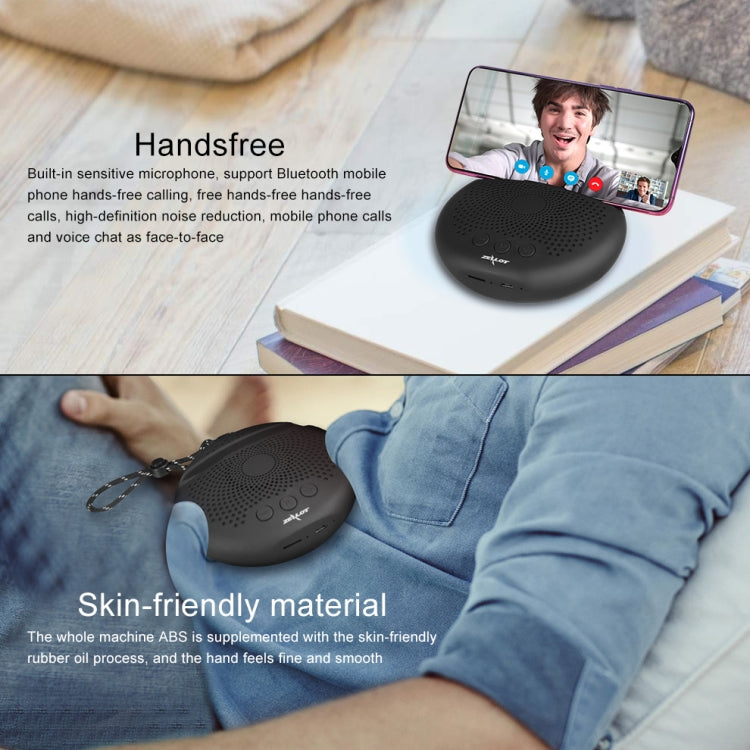 ZEALOT S24 Portable Stereo Bluetooth Speaker with Lanyard & Mobile Card Slot Holder, Supports Hands-free Call & TF Card (Dark Blue) - free shipping - PMC Jewellery - Order now!