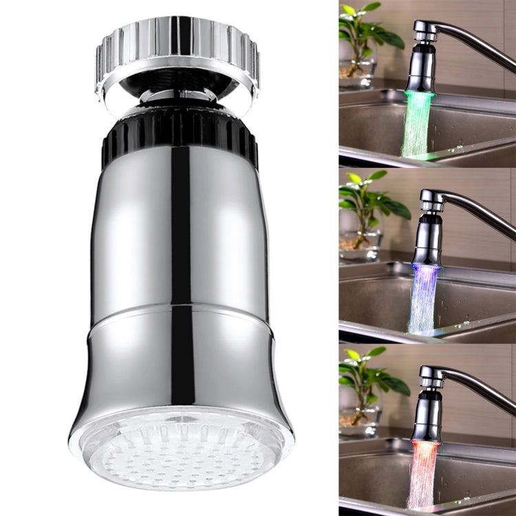 SDF2-B5 1 LED Temperature Sensor RGB LED Faucet Light Water Glow Shower, Size: 78 x 30mm, Interface: 22mm (Silver) - Shower Head by PMC TechLife | Online Shopping South Africa | PMC TechLife | Buy Now Pay Later Mobicred