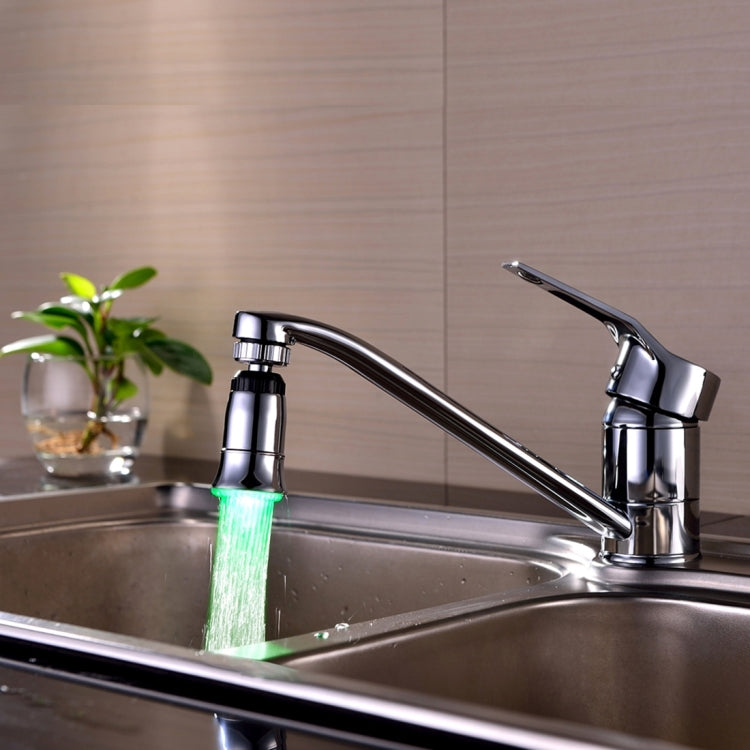 SDF2-B5 1 LED Temperature Sensor RGB LED Faucet Light Water Glow Shower, Size: 78 x 30mm, Interface: 22mm (Silver) - Shower Head by PMC TechLife | Online Shopping South Africa | PMC TechLife | Buy Now Pay Later Mobicred