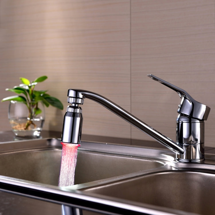 SDF2-B13 1 LED Temperature Sensor RGB LED Faucet Light Water Glow Shower, Size: 78 x 30mm, Interface: 22mm (Silver) - Shower Head by PMC TechLife | Online Shopping South Africa | PMC TechLife | Buy Now Pay Later Mobicred