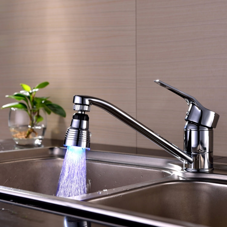SDF-B10 1 LED ABS Temperature Sensor RGB LED Faucet Light Water Glow Shower, Size: 58 x 38mm, Interface: 22mm (Silver) - Shower Head by PMC TechLife | Online Shopping South Africa | PMC TechLife | Buy Now Pay Later Mobicred