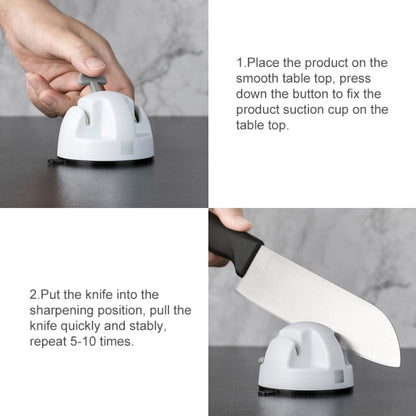 Original Xiaomi Youpin Huohou Kitchen Mini Double Wheel Knife Sharpener (White) - Knife Sharpener by Xiaomi | Online Shopping South Africa | PMC Jewellery | Buy Now Pay Later Mobicred