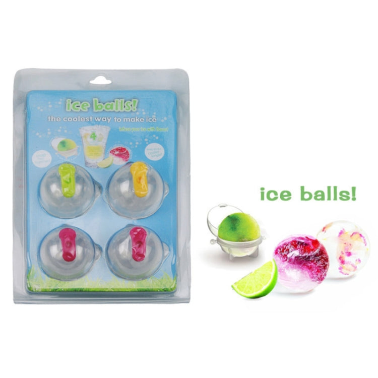 4 in 1 Spherical Ice Cream Mold Set DIY Mini Ice Lattice Silicone Ice Maker Size: S - Food Molds by PMC Jewellery | Online Shopping South Africa | PMC Jewellery | Buy Now Pay Later Mobicred