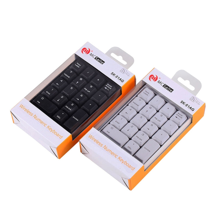 MC Saite SK-51AG 2 in 1 2.4G USB Numeric Wireless Keyboard  & Mini Calculator for Laptop Desktop PC(Black) - Wireless Keyboard by MC Saite | Online Shopping South Africa | PMC Jewellery | Buy Now Pay Later Mobicred