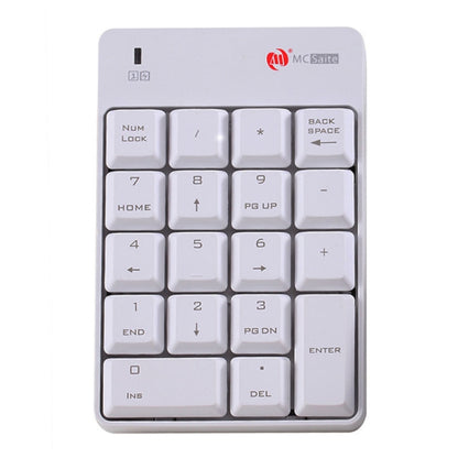 MC Saite SK-51AG 2 in 1 2.4G USB Numeric Wireless Keyboard  & Mini Calculator for Laptop Desktop PC(White) - Wireless Keyboard by MC Saite | Online Shopping South Africa | PMC Jewellery | Buy Now Pay Later Mobicred