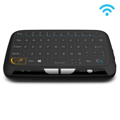 H18 2.4GHz Mini Wireless Air Mouse QWERTY Keyboard with Touchpad / Vibration for PC, TV(Black) - MINI PC Accessories & Gadgets by PMC Jewellery | Online Shopping South Africa | PMC Jewellery | Buy Now Pay Later Mobicred