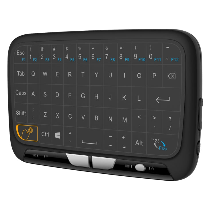 H18 2.4GHz Mini Wireless Air Mouse QWERTY Keyboard with Touchpad / Vibration for PC, TV(Black) - MINI PC Accessories & Gadgets by PMC Jewellery | Online Shopping South Africa | PMC Jewellery | Buy Now Pay Later Mobicred