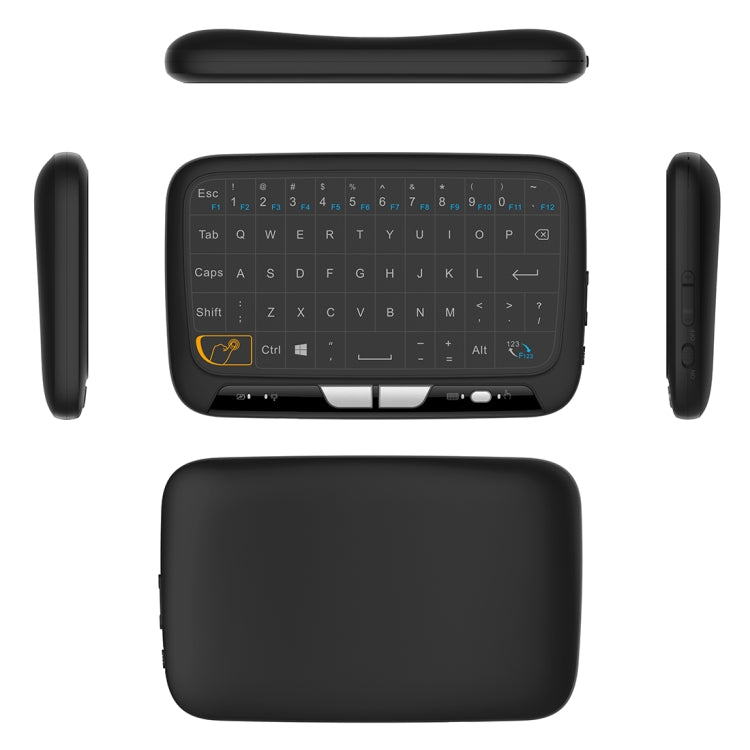 H18 2.4GHz Mini Wireless Air Mouse QWERTY Keyboard with Touchpad / Vibration for PC, TV(Black) - MINI PC Accessories & Gadgets by PMC Jewellery | Online Shopping South Africa | PMC Jewellery | Buy Now Pay Later Mobicred